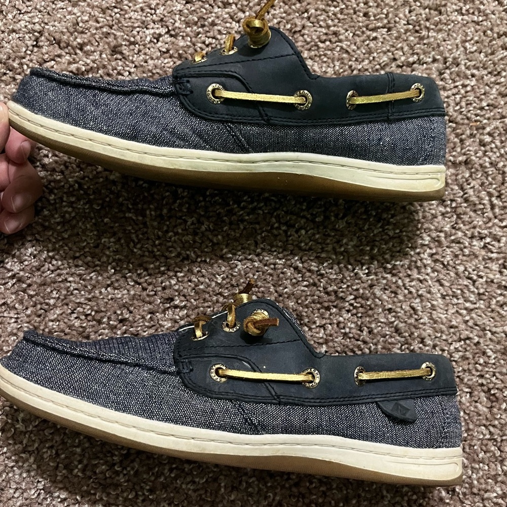Sperry Gray and Blue Loafers Comfortable Flats